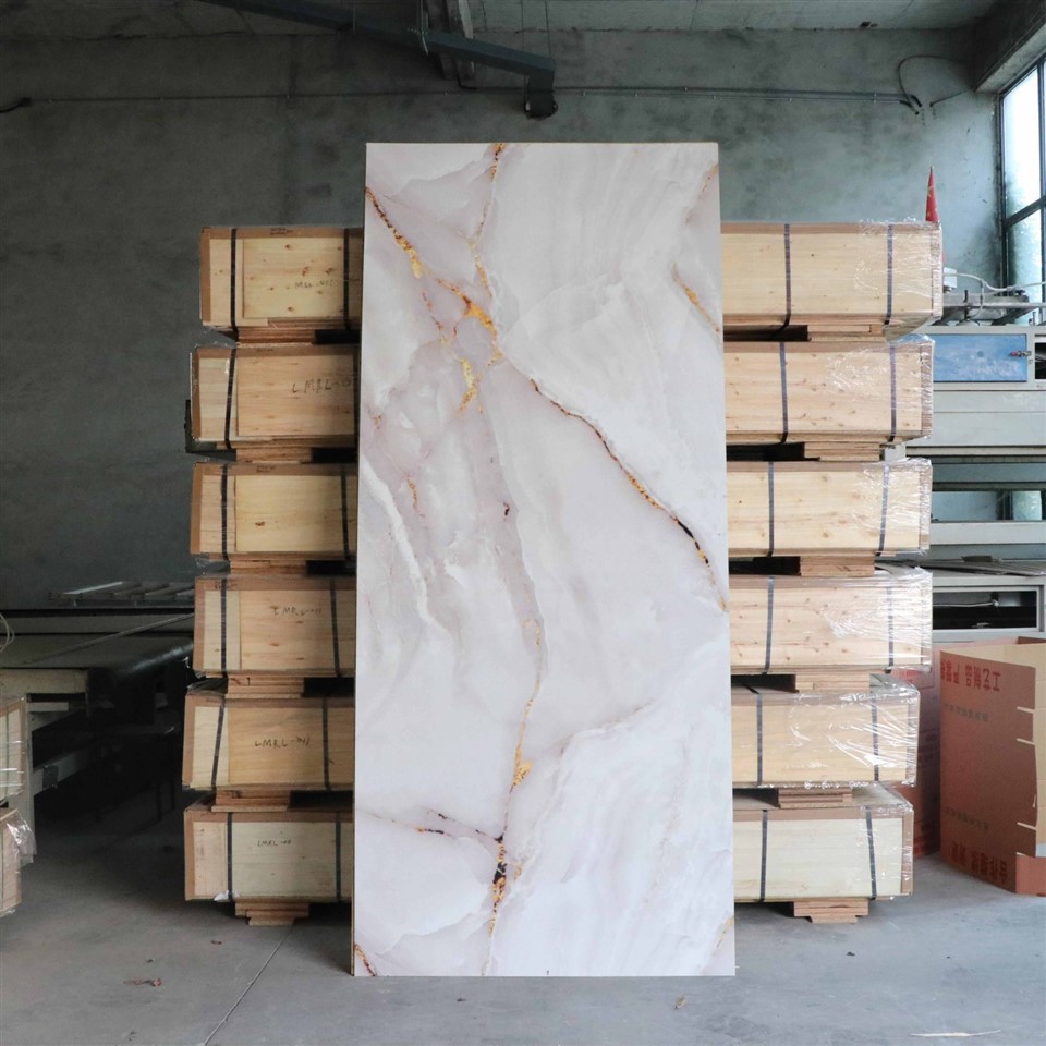 Easy Installation High Glossy Waterproof UV Marble Sheet suppliers
