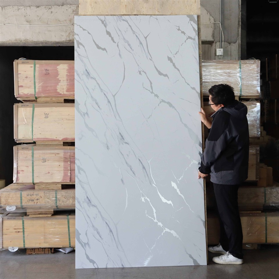 High Glossy PVC Wall Panel Marble manufacturers