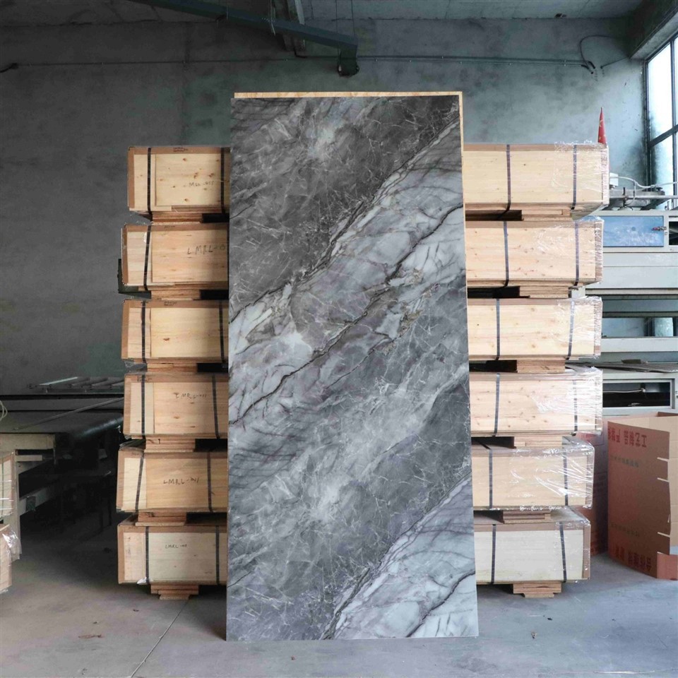 Indoor Decoration UV Marble Plastic Sheet factory