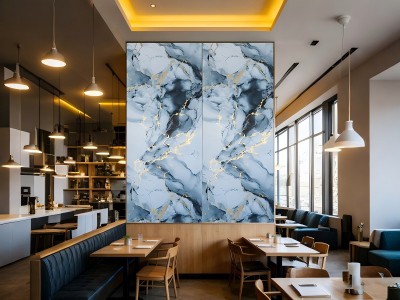 A PVC fényes sötét márványlap előnyei a belső falak díszítéséhez